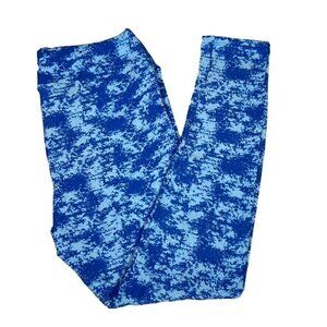 Lularoe Leggings Lt Blue Pixel Digital Camouflage Sky Cloud HTF Unicorn TC